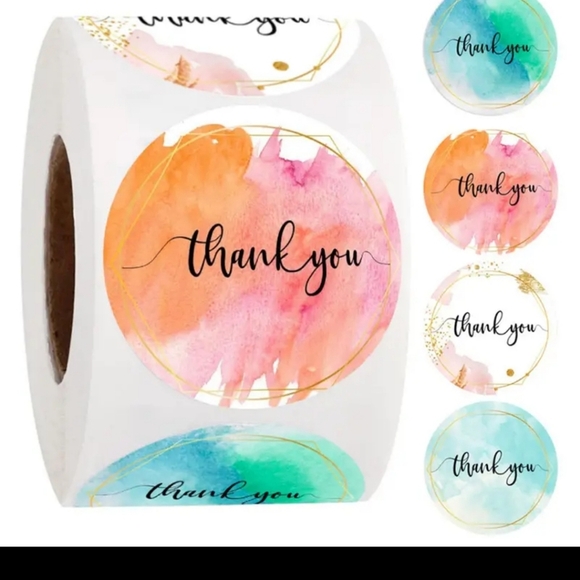 1.5 Inch Thank you stickers - Picture 2 of 4